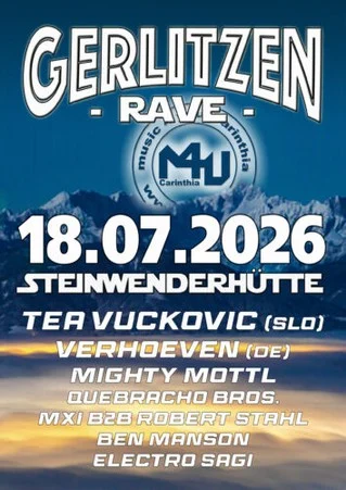 Am 18. Juli findet der allseits beliebten Rave auf der Steinwenderhütte zum dritten mal statt. Wie immer haben wir für euch ein internationales Lineup zusammengestellt.

Details sowie das Lineup findet ihr hier.

Tickets könnt ihr euch auf der Veranstaltungsseite oder im Shop holen!